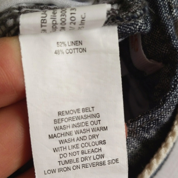 joe fresh nautical linen blend shorts with belt 12 months baby boy - Picture 5 of 8